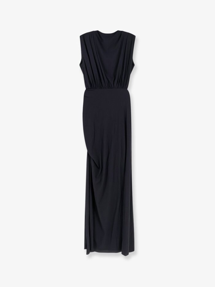 AMAZUÌN Meghan Stretch Jersey Dress With Side Draped Detail
