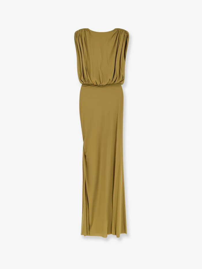 AMAZUÌN Meghan Stretch Jersey Dress With Side Draped Detail