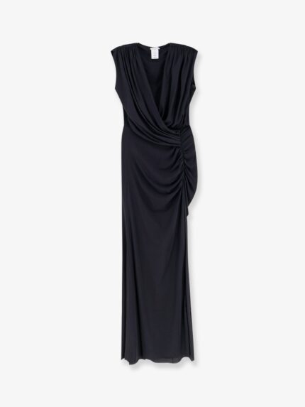 AMAZUÌN Meghan Stretch Jersey Dress With Side Draped Detail