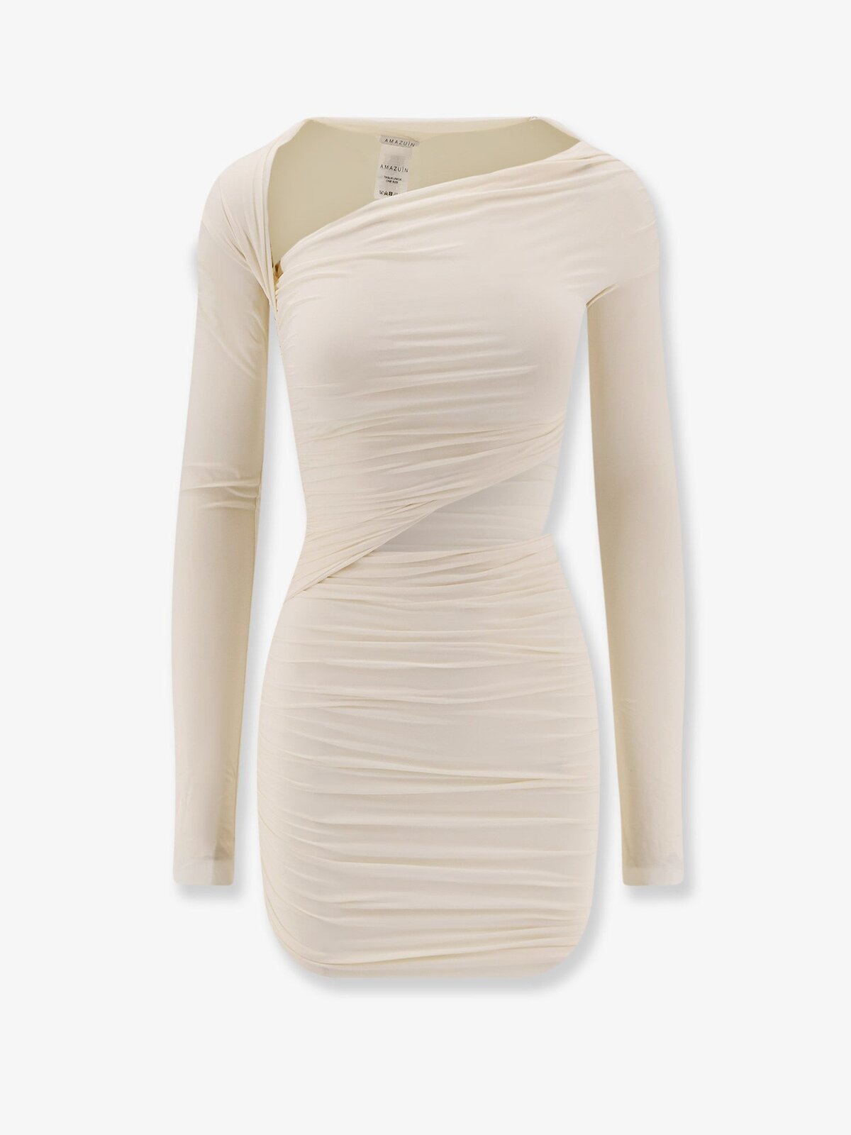 AMAZUÌN Pat Stretch Fabric Mini Dress