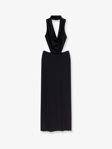 AMAZUÃŒN Raquel Stretch Fabric Long Dress