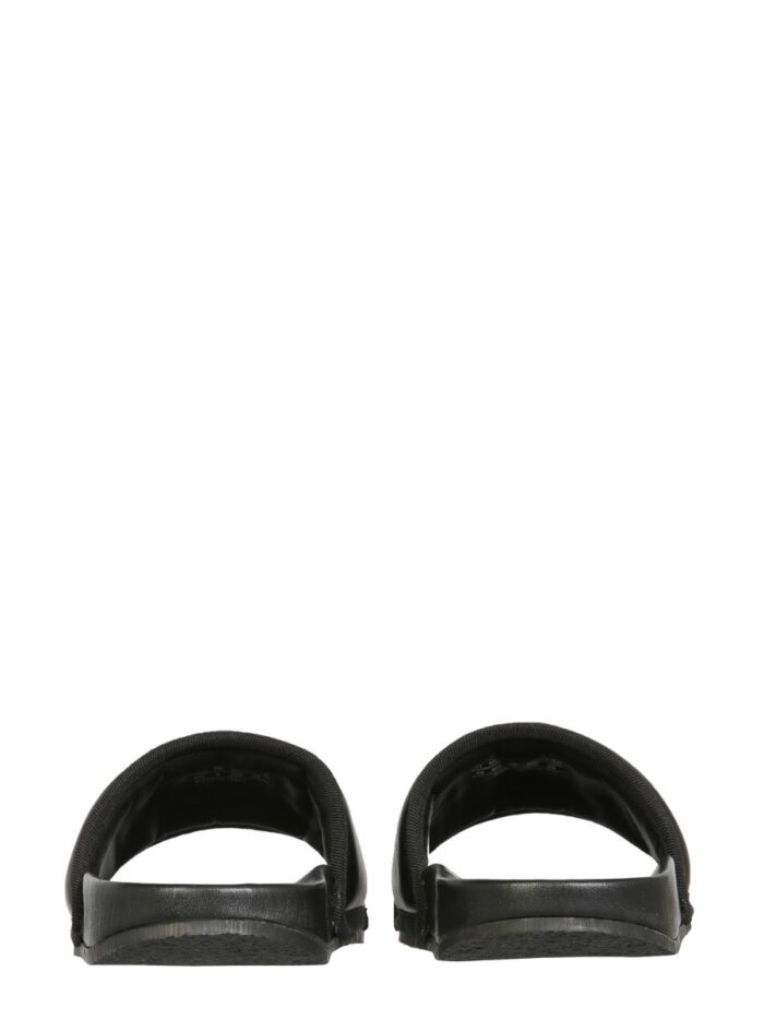 AMBUSH LEATHER SLIDE SANDALS