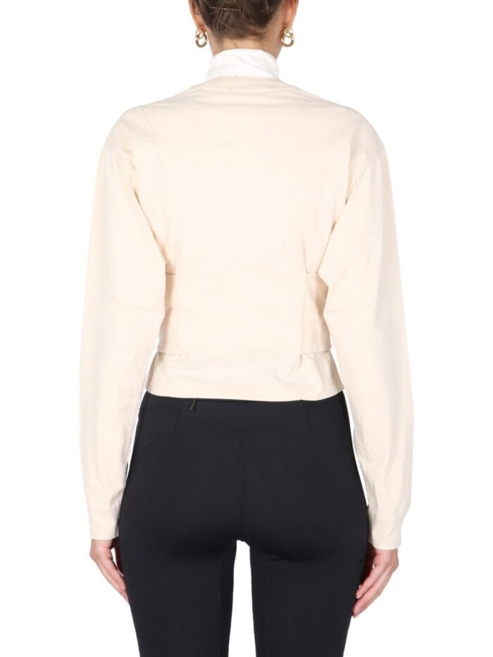 AMBUSH T-SHIRT WITH CORSET BELT