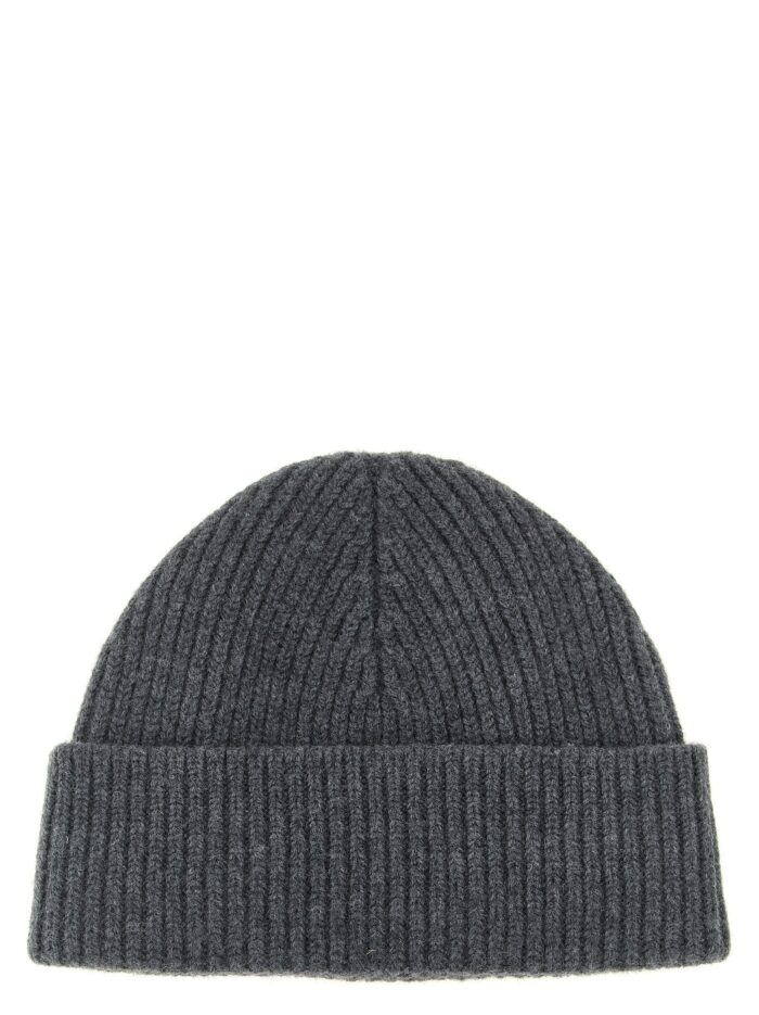 AMI PARIS Virgin Wool Hat With Embroidered Logo On The Front