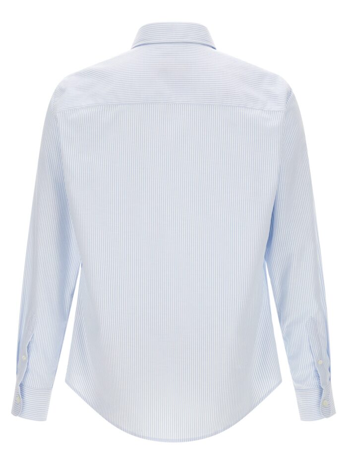 AMI PARIS 'Ami De Coeur' Blue Stripes Shirt