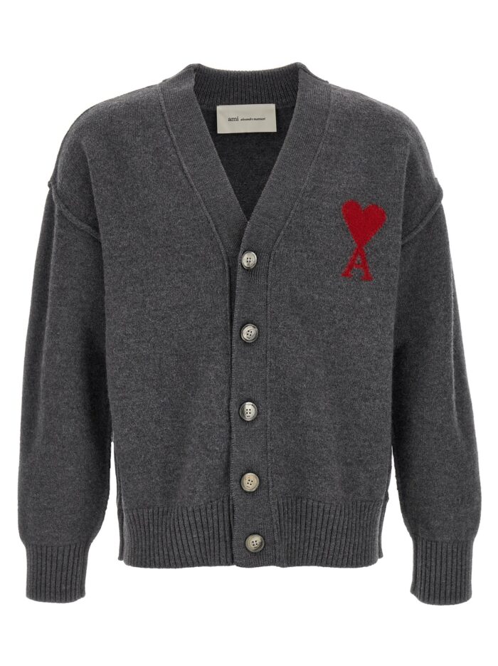 ami paris 'ami de coeur' cardigan AMI PARIS 'Ami De Coeur' Cardigan