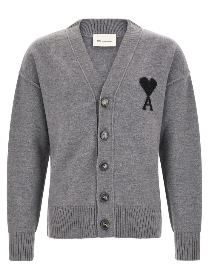 ami paris 'ami de coeur' cardigan AMI PARIS 'Ami De Coeur' Cardigan
