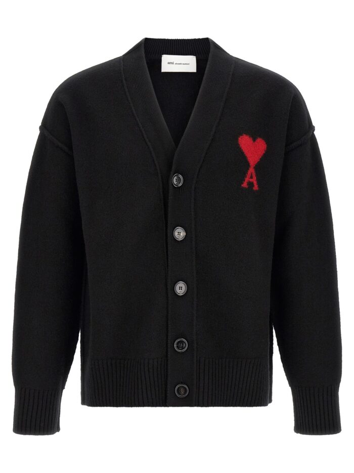 ami paris 'ami de coeur' cardigan AMI PARIS 'Ami De Coeur' Cardigan
