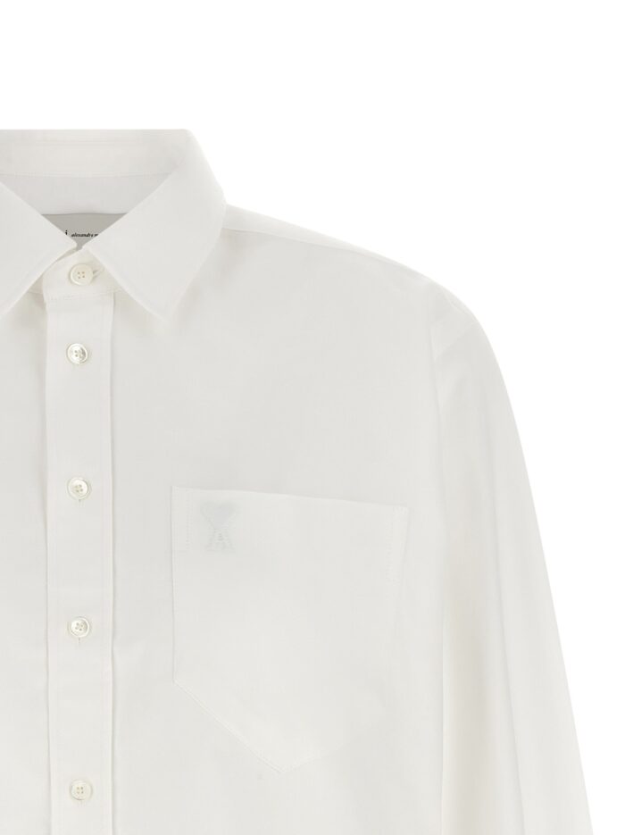 AMI PARIS 'Ami De Coeur' Cropped Shirt
