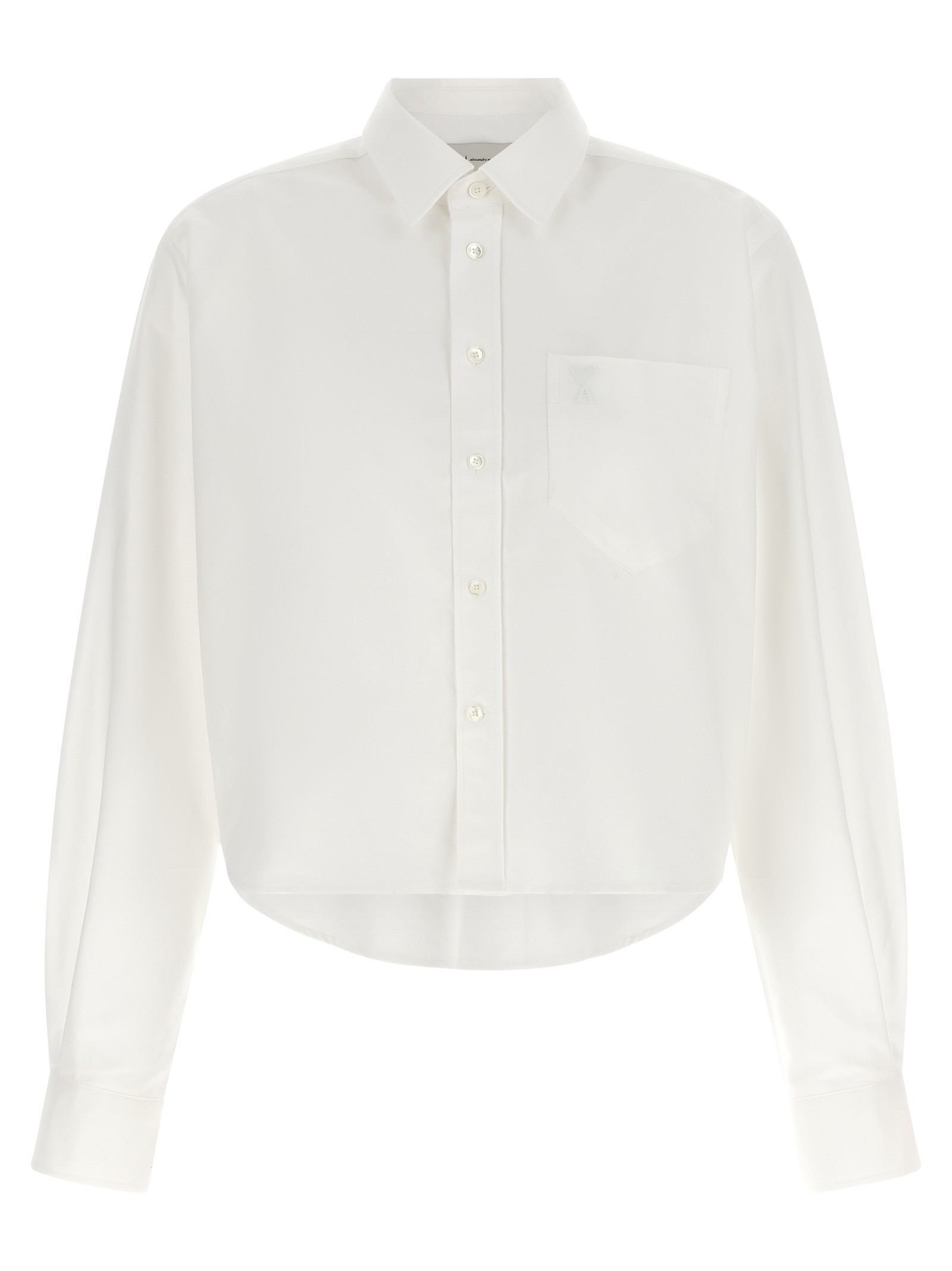 AMI PARIS 'Ami De Coeur' Cropped Shirt