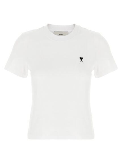 AMI PARIS 'Ami De Coeur' Cropped T-shirt