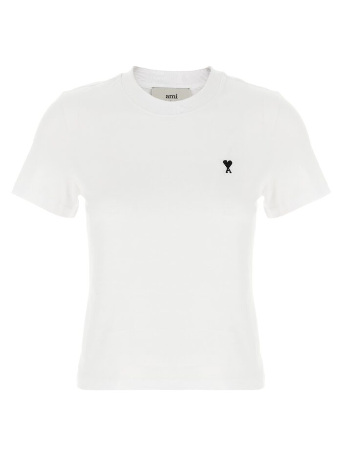ami paris 'ami de coeur' cropped t shirt AMI PARIS 'Ami De Coeur' Cropped T-shirt