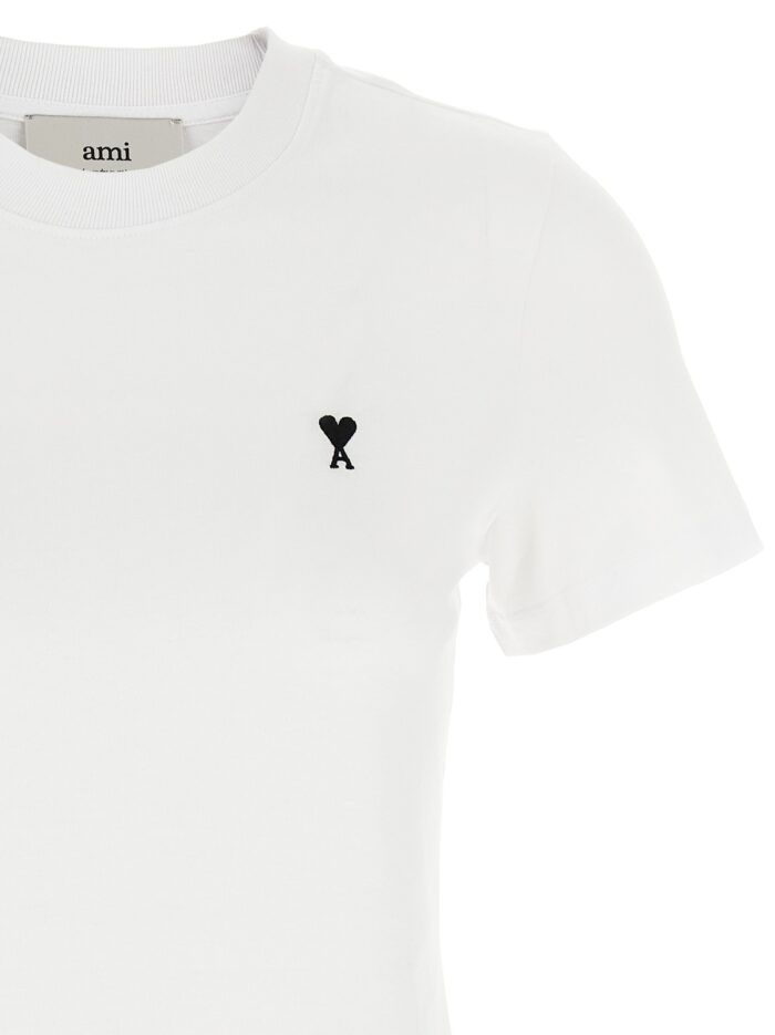 AMI PARIS 'Ami De Coeur' Cropped T-shirt