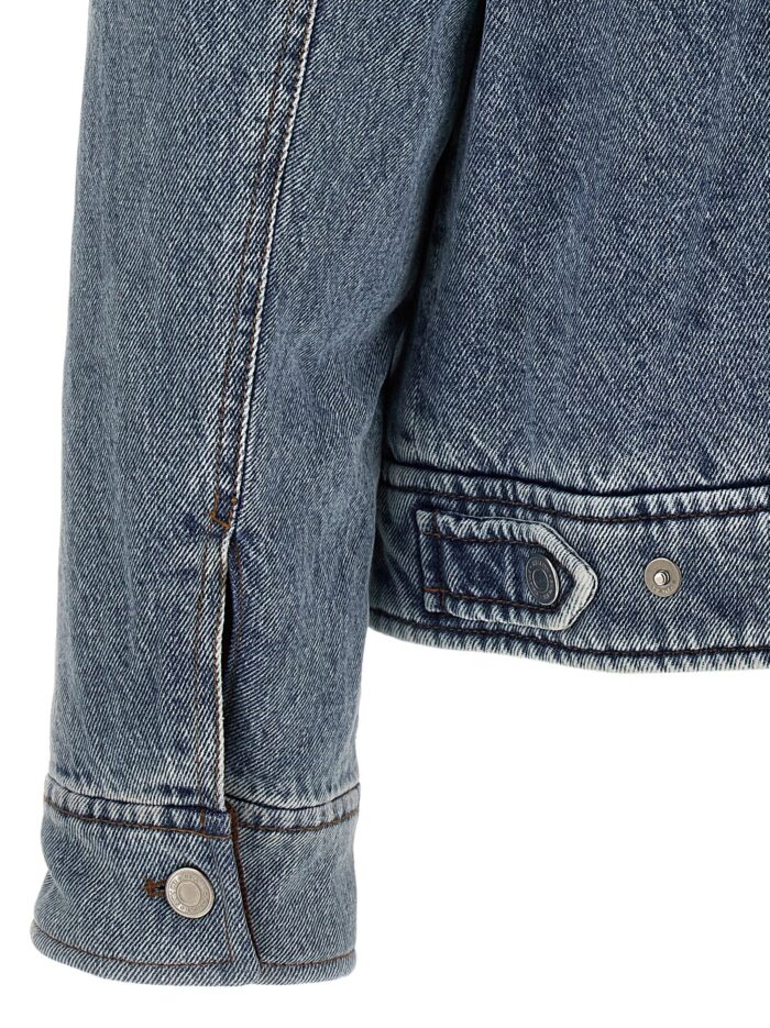 AMI PARIS Ami De Coeur Padded Denim Jacket With Zip