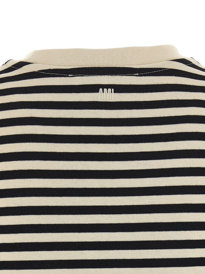 AMI PARIS 'Ami De Coeur' Marinière T-shirt