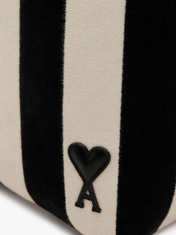 AMI PARIS Ami De Coeur Canvas Shopping Bag