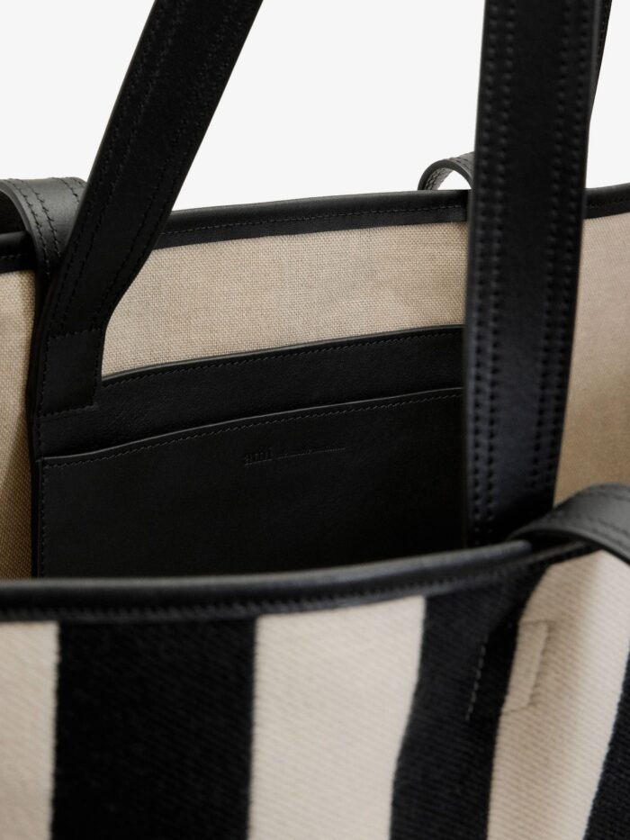 AMI PARIS Ami De Coeur Canvas Shopping Bag