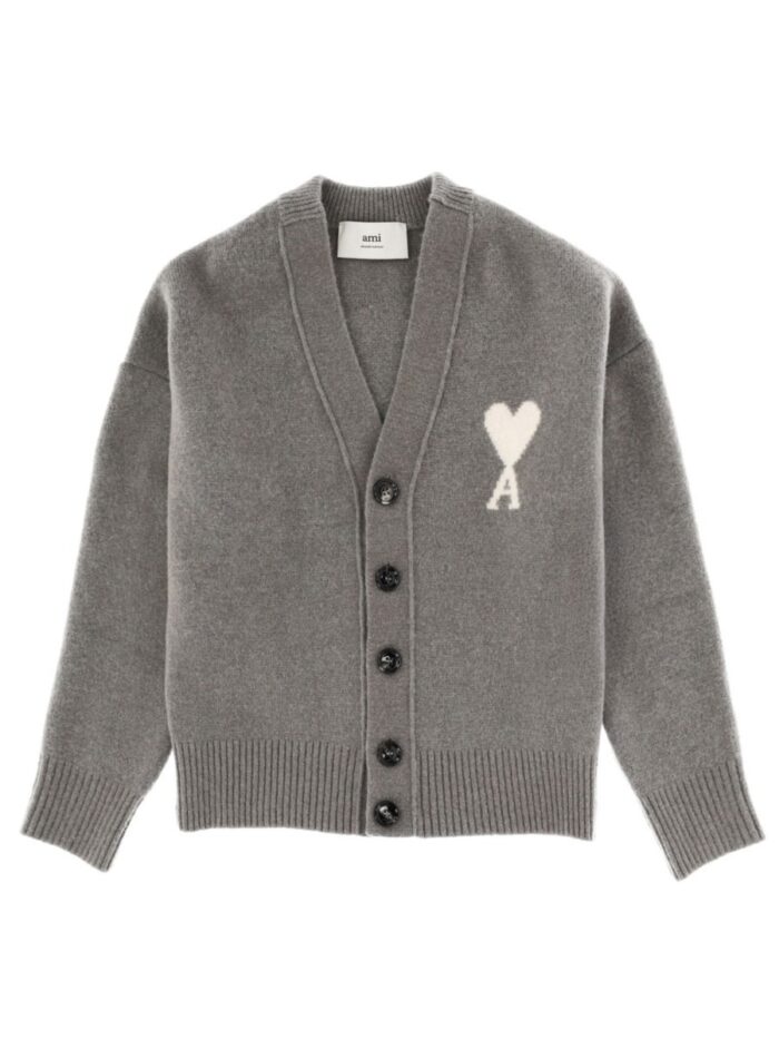 AMI PARIS "AMI DE COEUR" CARDIGAN