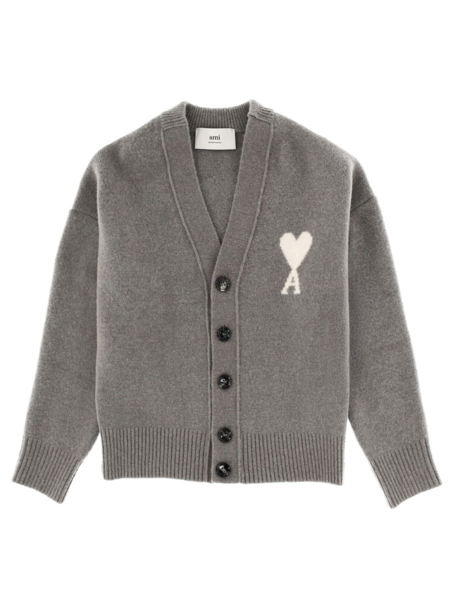 AMI PARIS "AMI DE COEUR" CARDIGAN