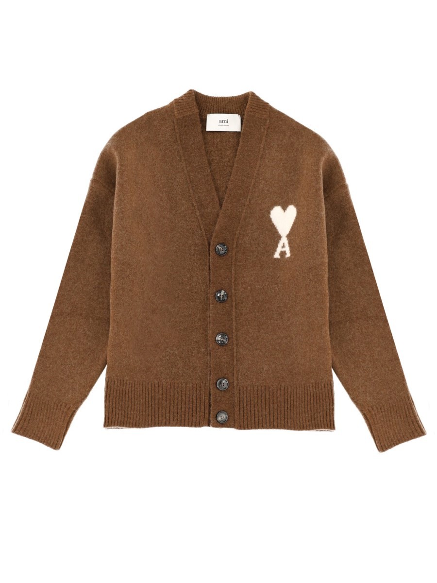AMI PARIS "AMI DE COEUR" CARDIGAN
