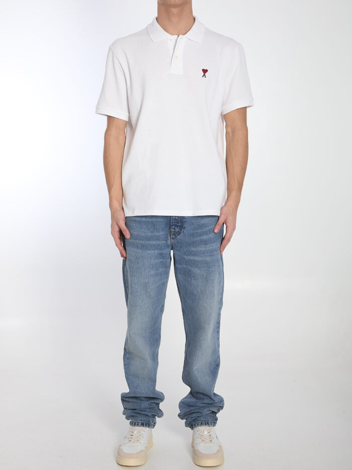 Ami Paris Ami De Coeur polo shirt