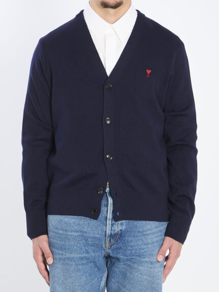 Ami Paris Ami de Coeur wool cardigan