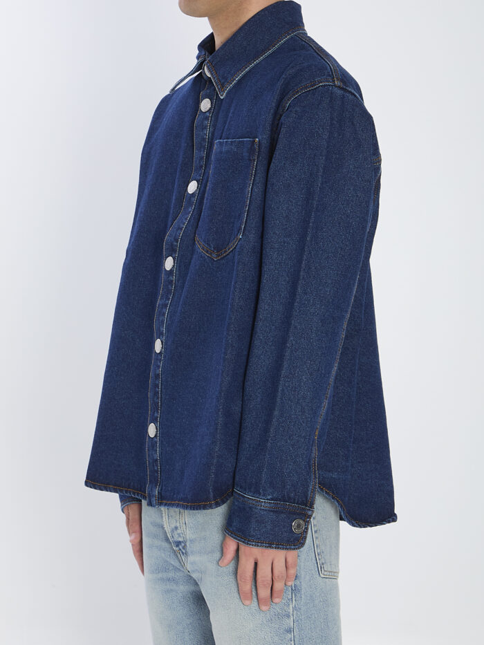 Ami Paris Blue cotton overshirt