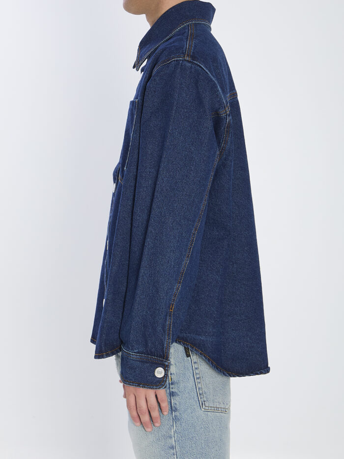 Ami Paris Blue cotton overshirt