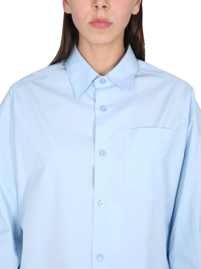 AMI PARIS BOXY FIT POPLIN SHIRT