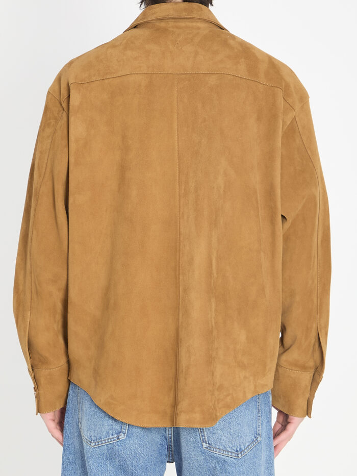 Ami Paris Buttoned overshirt in suede