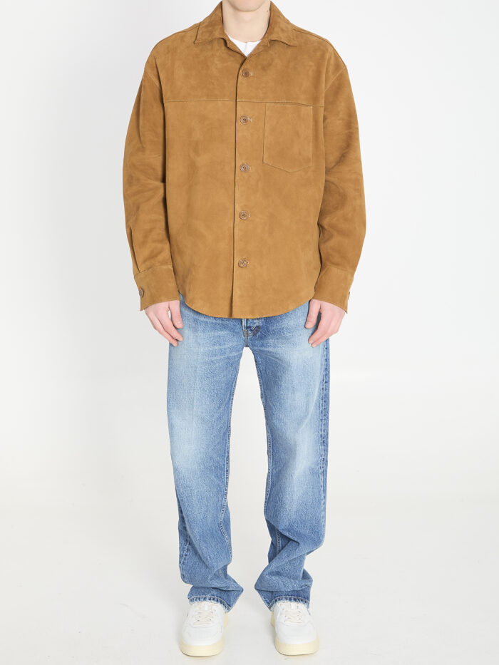 Ami Paris Buttoned overshirt in suede