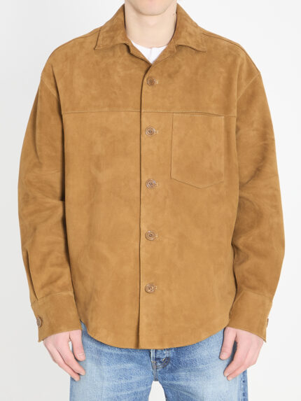 Ami Paris Buttoned overshirt in suede