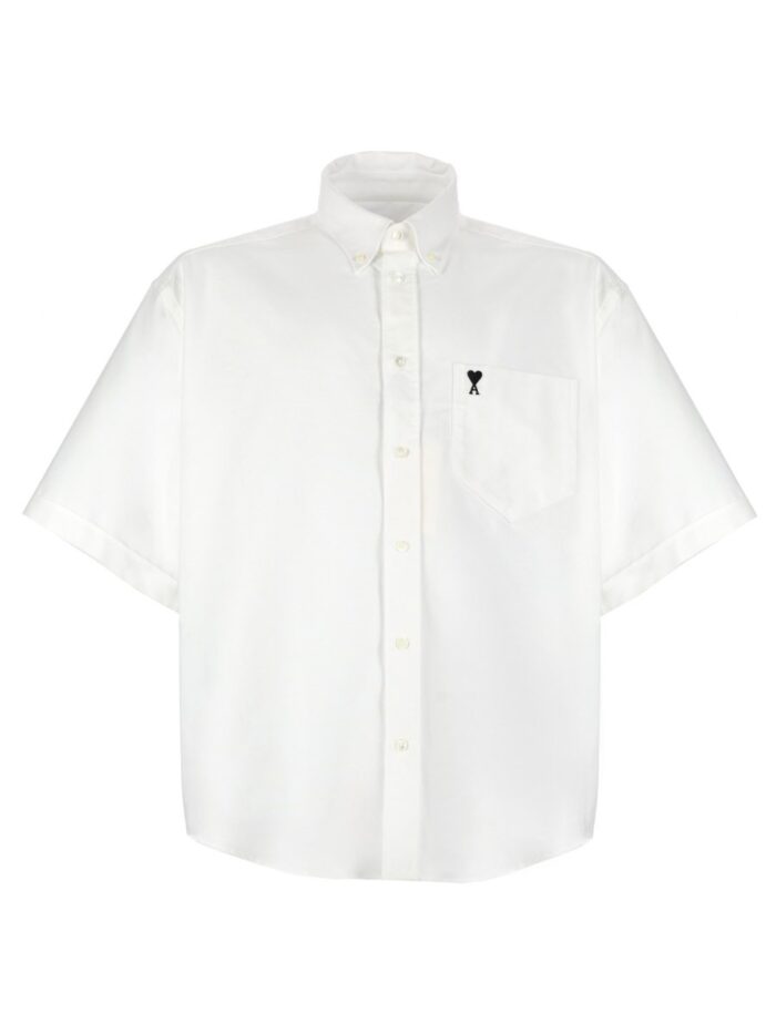 AMI PARIS CAMICA CON LOGO RICAMATO