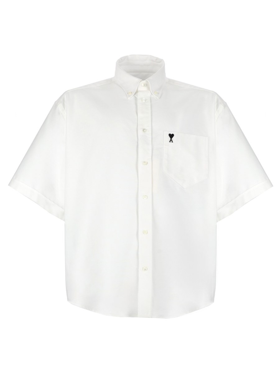 AMI PARIS CAMICA CON LOGO RICAMATO