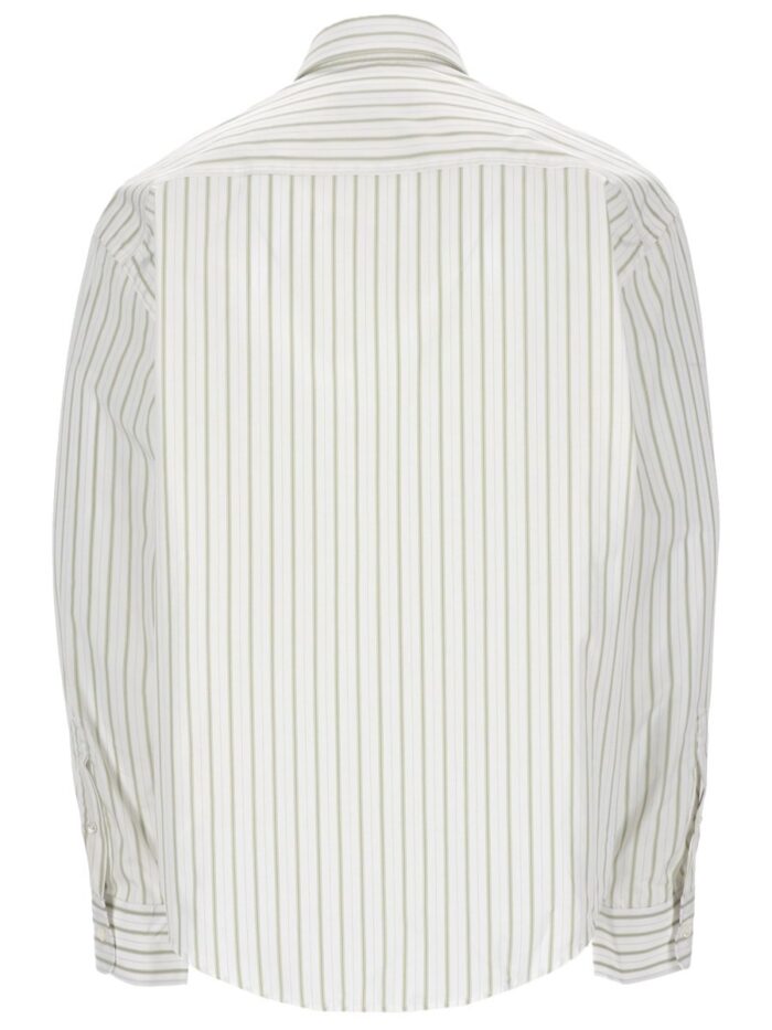 AMI PARIS CAMICIA IN COTONE A RIGHE