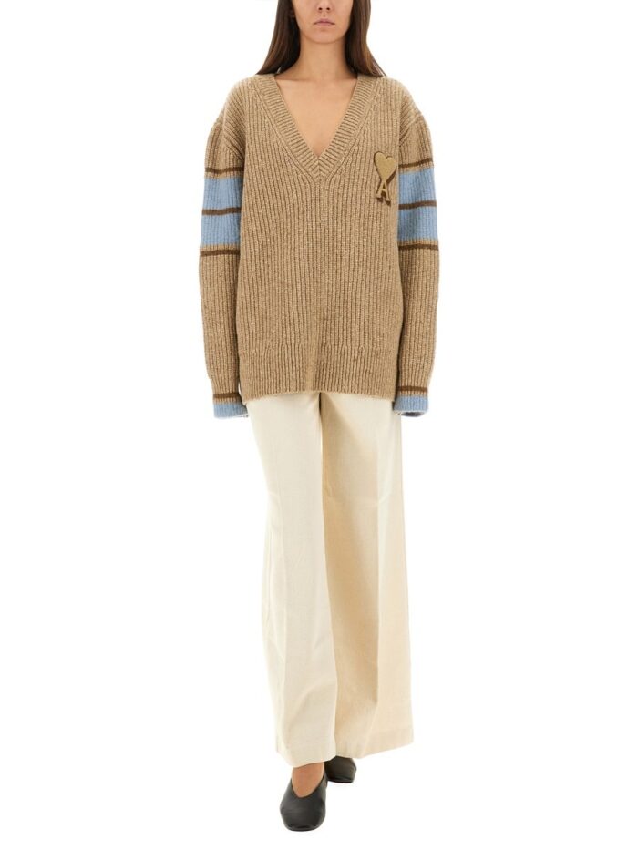 AMI PARIS COLLEGE STYLE SWEATER