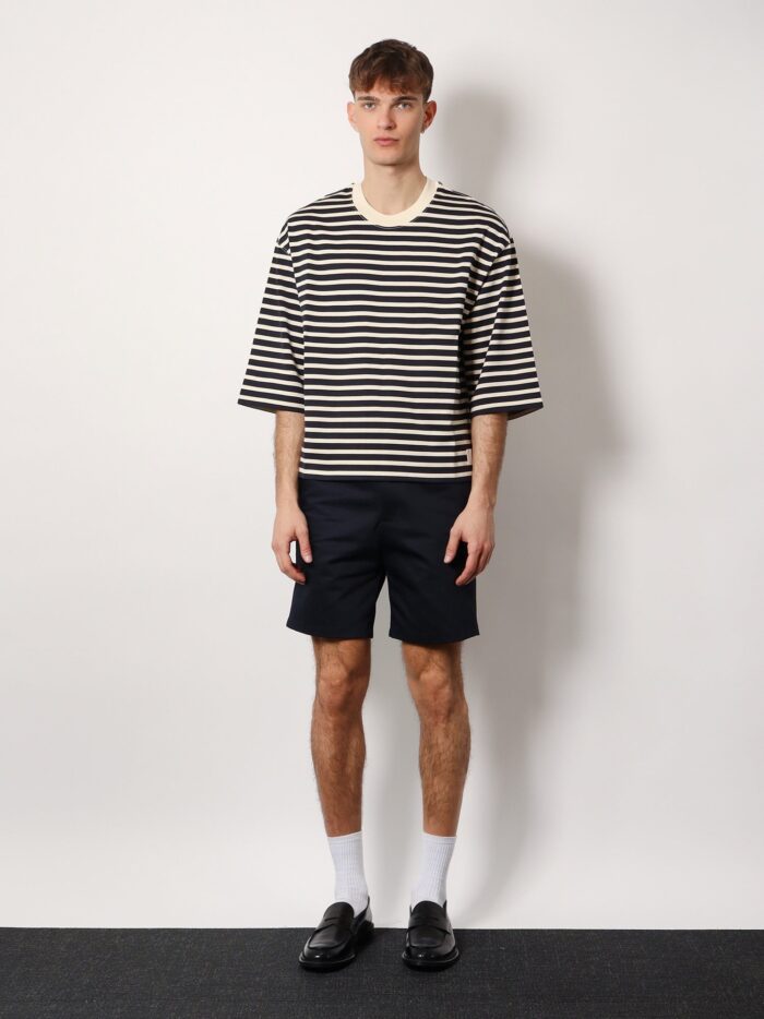 AMI PARIS Cotton Bermuda Shorts With Elastic Detail