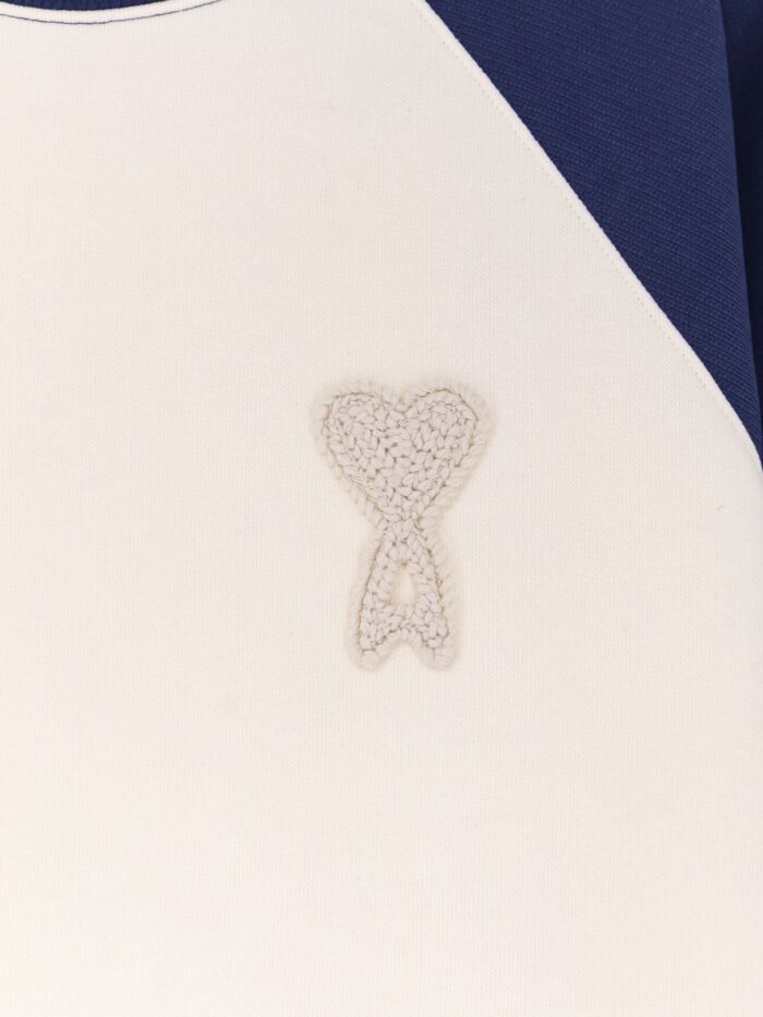 AMI PARIS Cotton Sweatshirt With Ami Coeur Logo On The Front