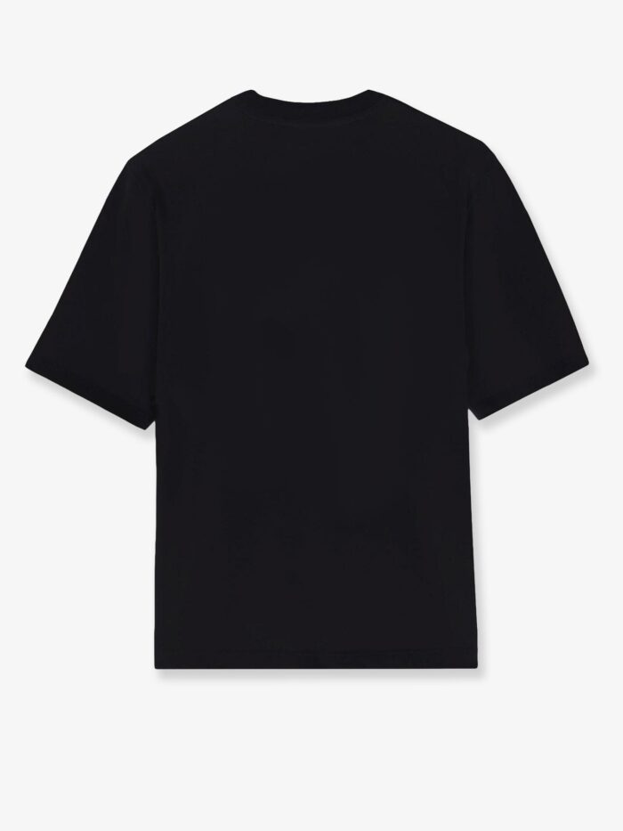 AMI PARIS Cotton T-shirt With Contrasting Embroidery