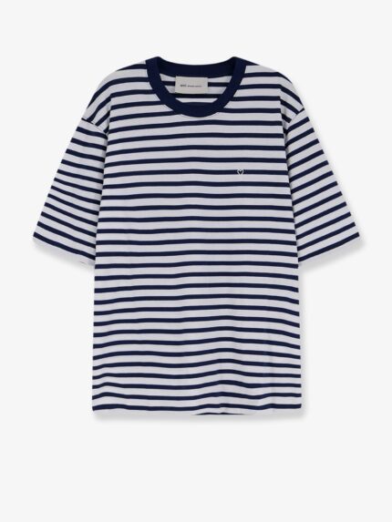 AMI PARIS Cotton T-shirt With Embroidered Logo On The Front