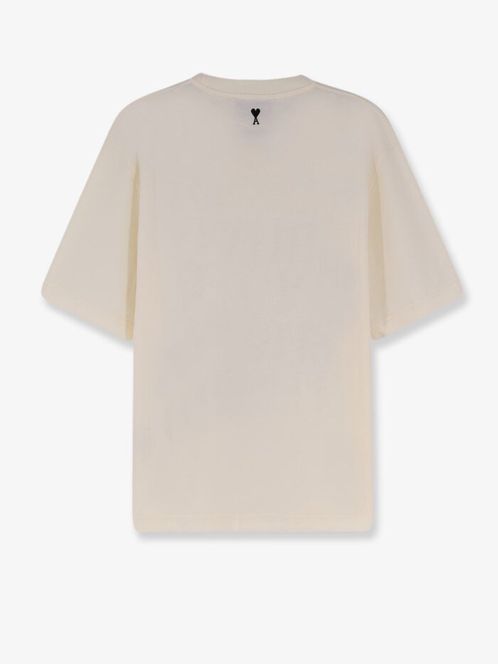 AMI PARIS Cotton T-shirt With Frontal Print