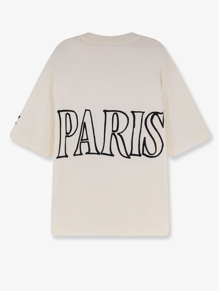 AMI PARIS Cotton T-shirt With Maxi Frontal Logo