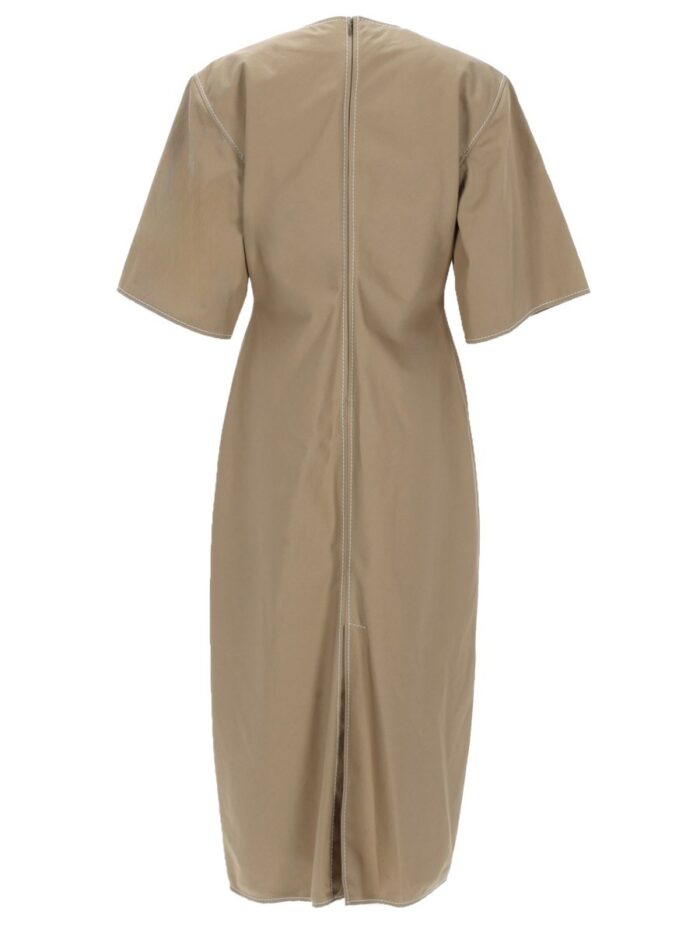 AMI PARIS FITTED MIDI DRESS