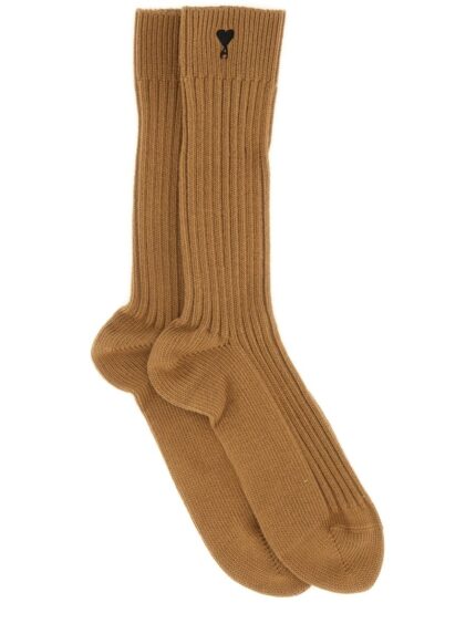 AMI PARIS HIGH SOCKS WITH LOGO