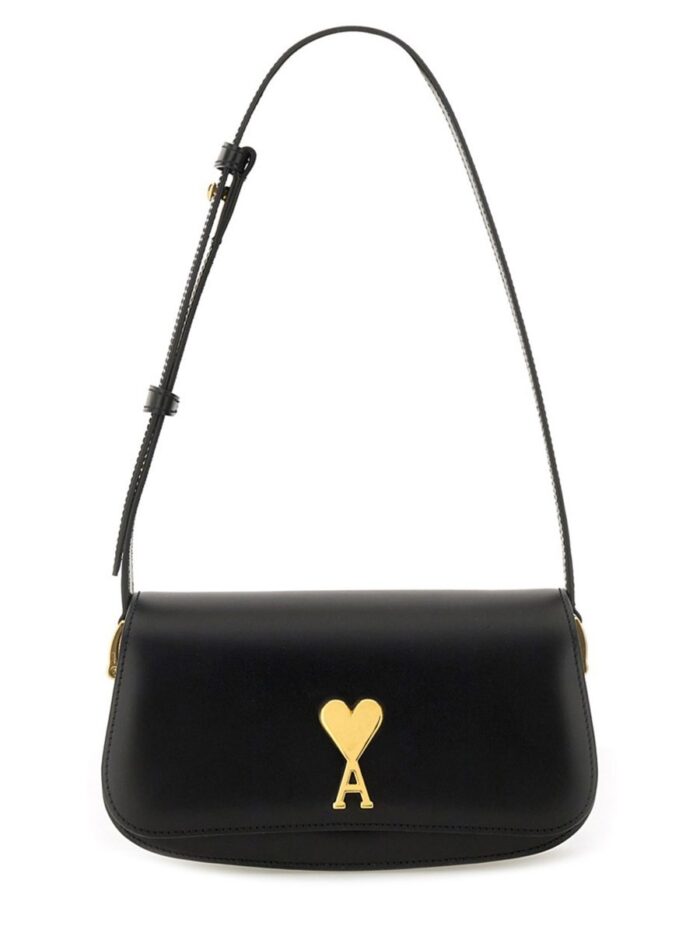 AMI PARIS LEATHER BAG.