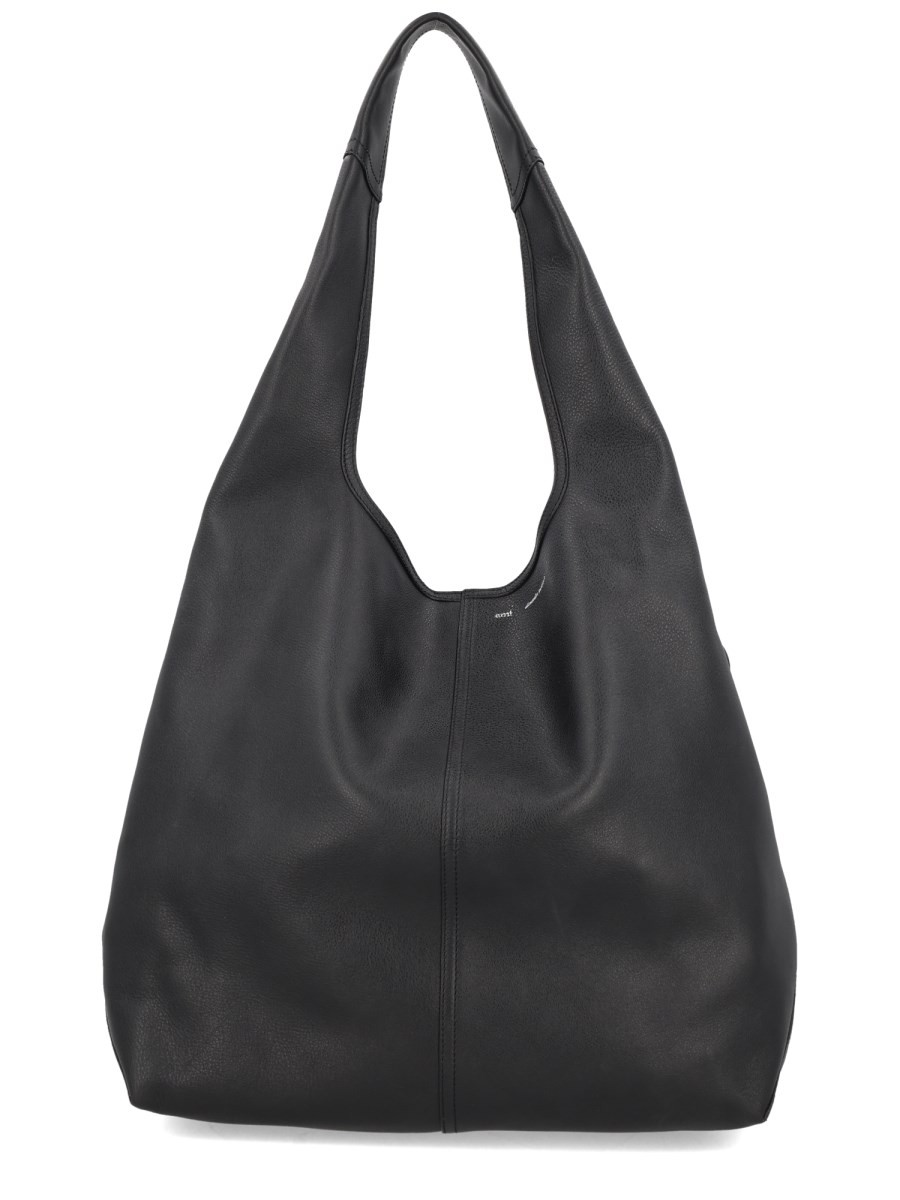 AMI PARIS LEATHER "ETIENNE" TOTE