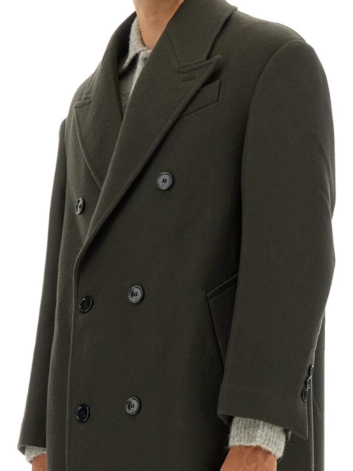 AMI PARIS LONG DOUBLE-BREASTED COAT