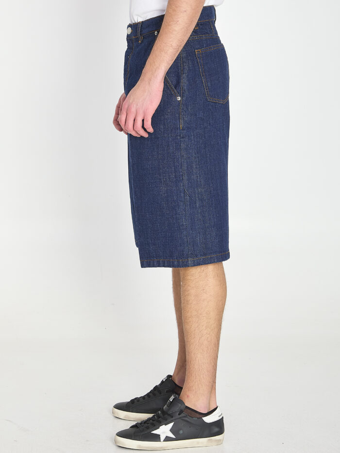 Ami Paris Loose denim bermuda shorts
