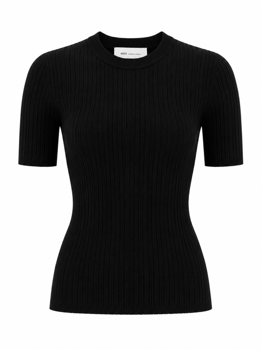 AMI PARIS MAGLIA IN VISCOSA A COSTE