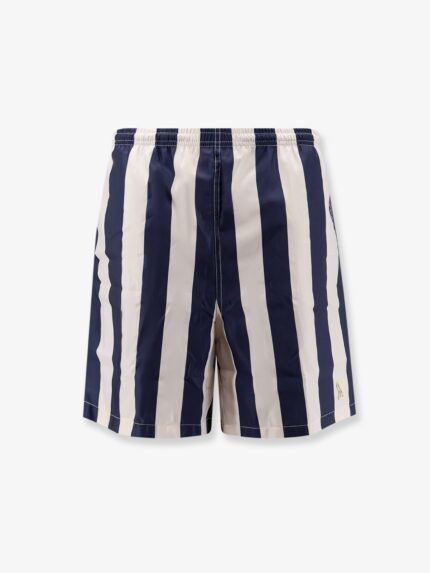 AMI PARIS Nylon Swim Shorts With Striped Pattern
